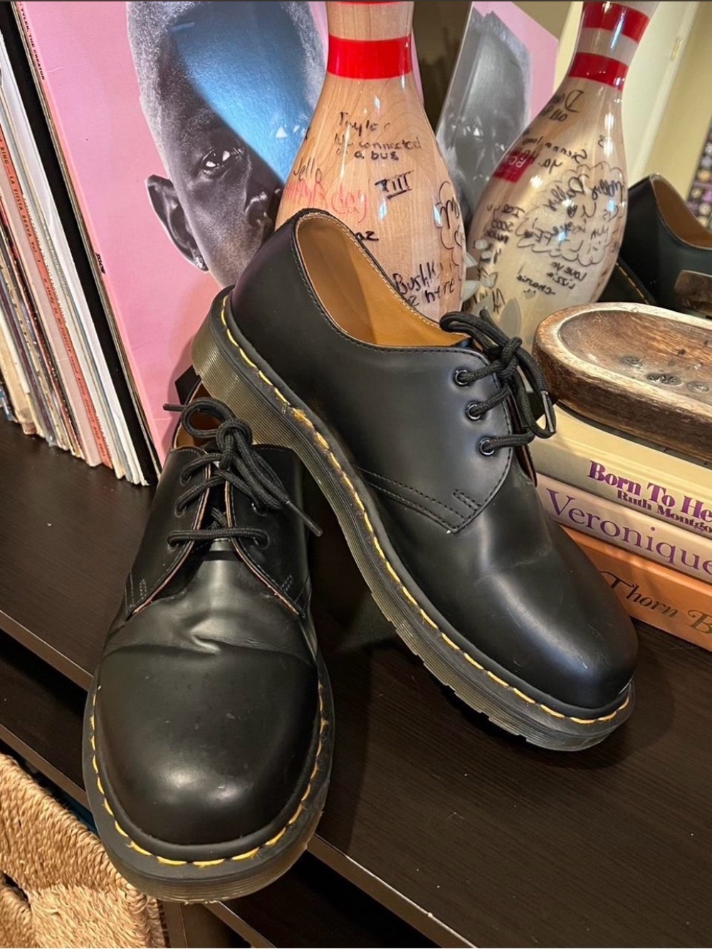 Black Doc Martens Oxfords